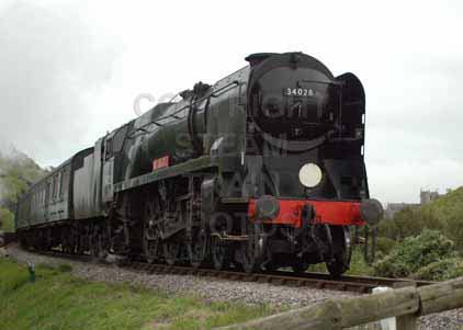 Purchase photo of 34028 EDDYSTONE at Swanage Railway